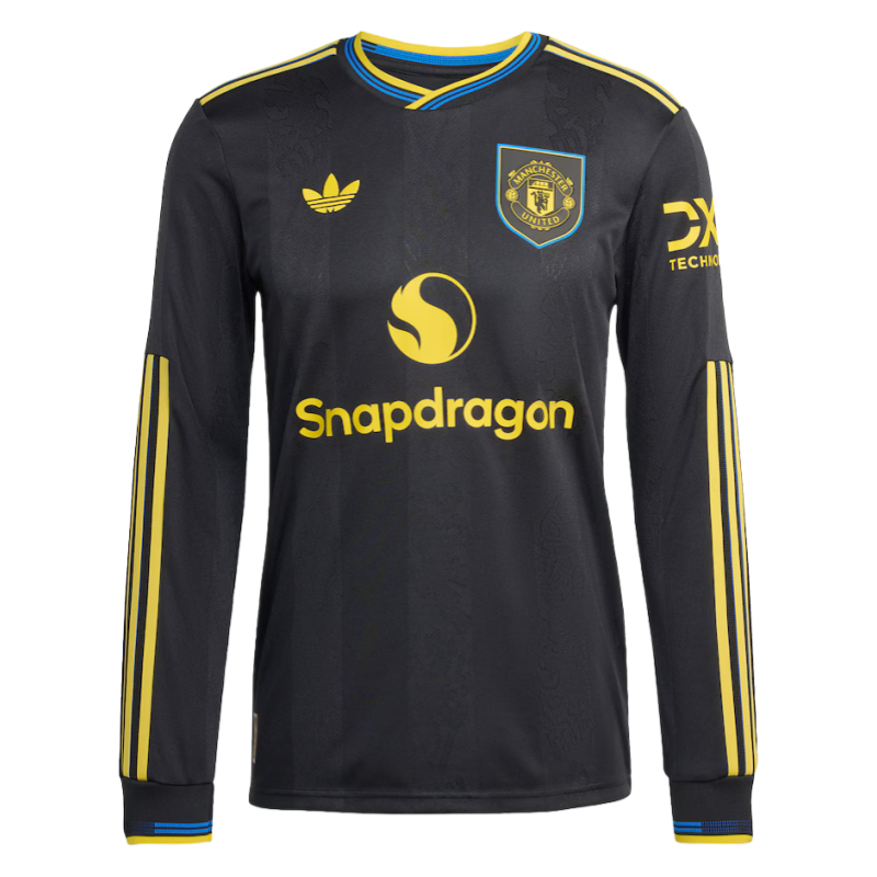 Camisa de time Manchester United 25-26 — terceiro equipamento, Manga comprida, versão adepto 2