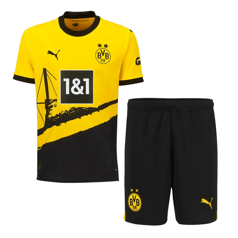 Conjunto de fútbol Borussia Dortmund 23-24 — Local, maillot + short + chaussettes 2
