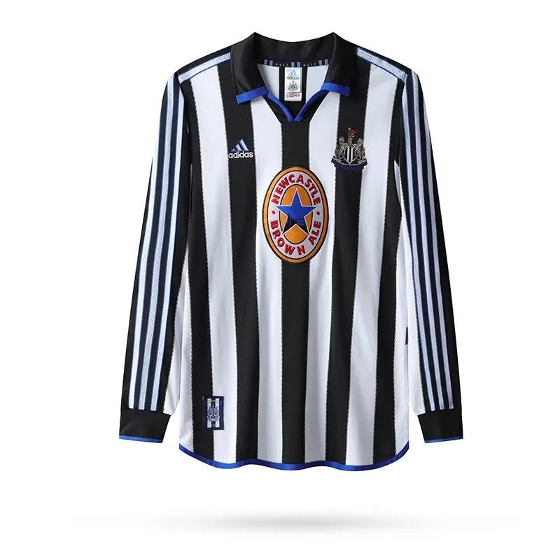 Camiseta de fútbol Retro Newcastle United 1999-00 — Local, Manga larga 1
