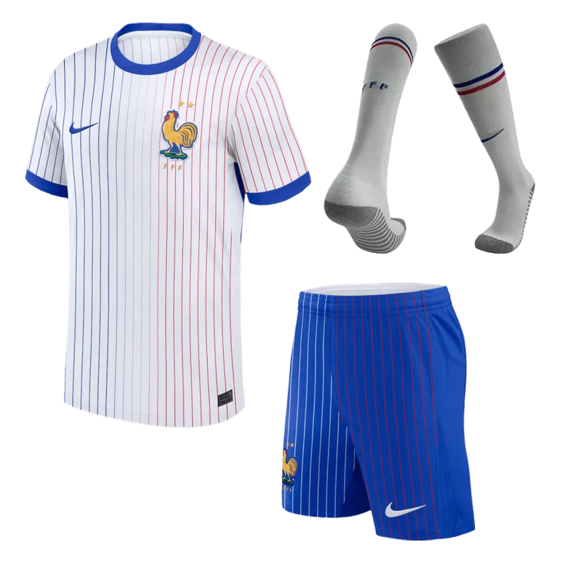 Conjunto de futebol France 2024 — Alternativa, maillot + short + chaussettes 1