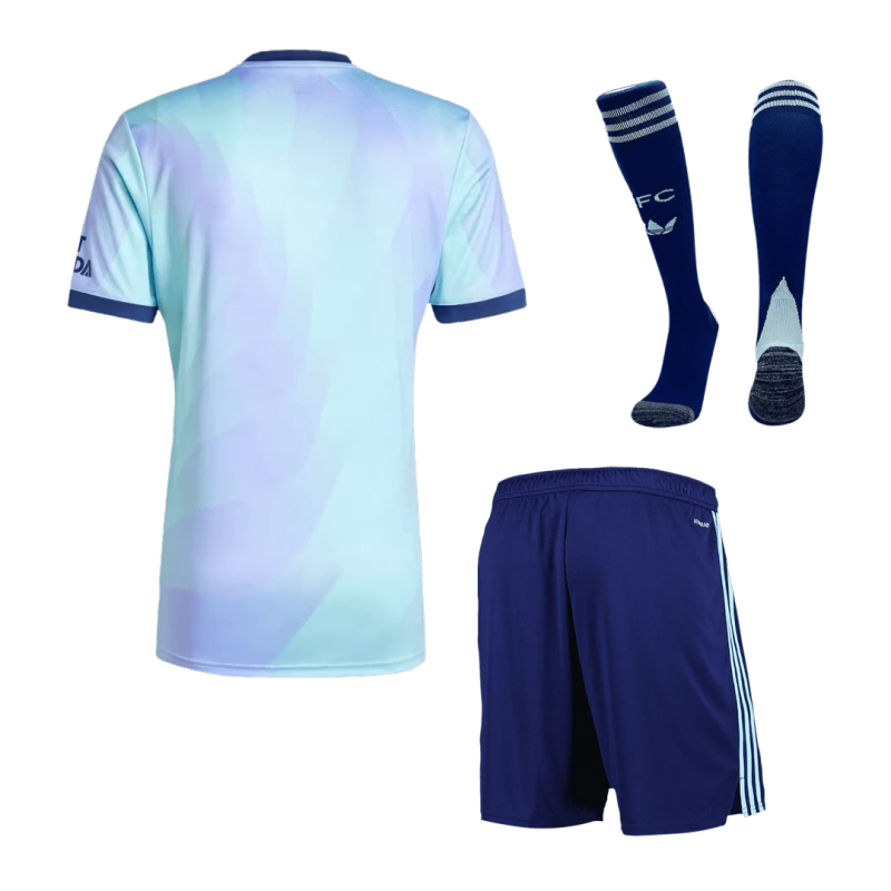 Set bola sepak Arsenal 2024-25 — jersi ketiga 2