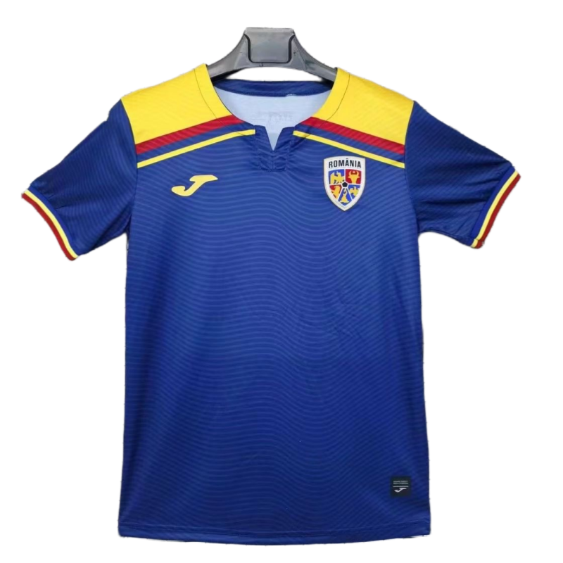 Jersi bola sepak Roumanie 2025-26 — Pelawat, versi penyokong 1
