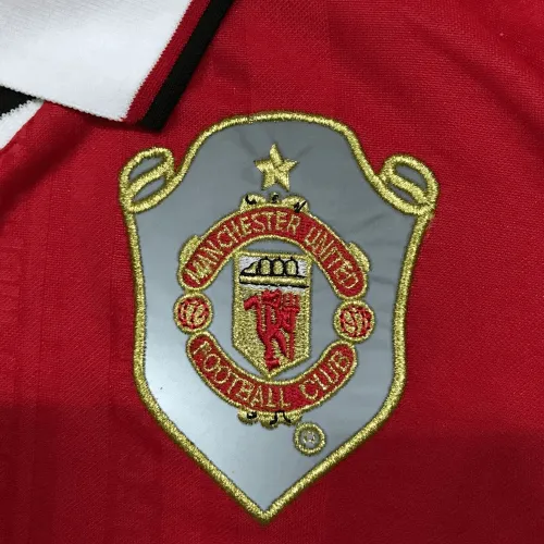 Camiseta de fútbol Retro Manchester United 1999/00 — Local, Manga larga 4