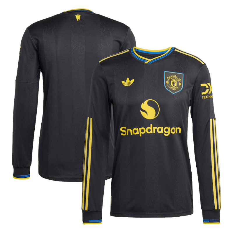 Camisa de time Manchester United 25-26 — terceiro equipamento, Manga comprida, versão adepto 1