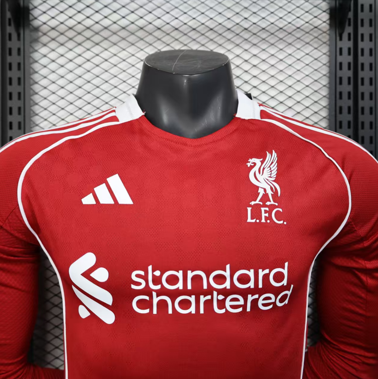 Camisa de time Liverpool 2025-26 — Principal, Manga comprida, Versão jogador 3