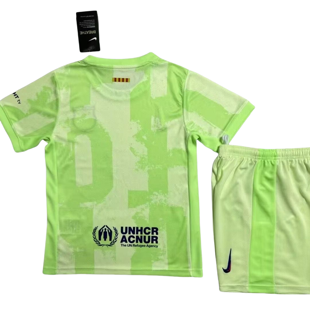 Set bola sepak Kanak-kanak Barcelona 24-25 — jersi ketiga 2