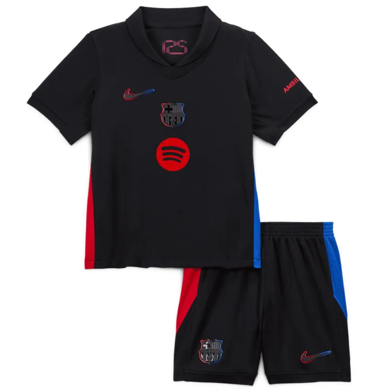 Conjunto de fútbol Infantil Barcelona 24-25 — Visitante, maillot + short 1